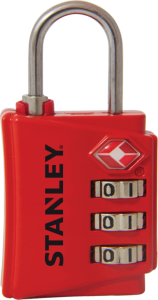 TSA luggage lock 3 DIGITS RED SECURITY INDICATOR